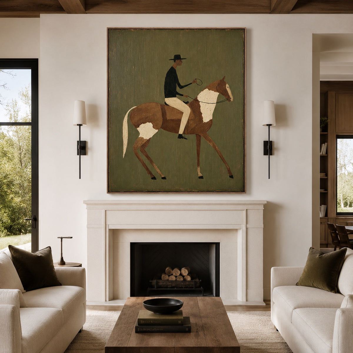 Olive Rider-Western Horse Oil Painting