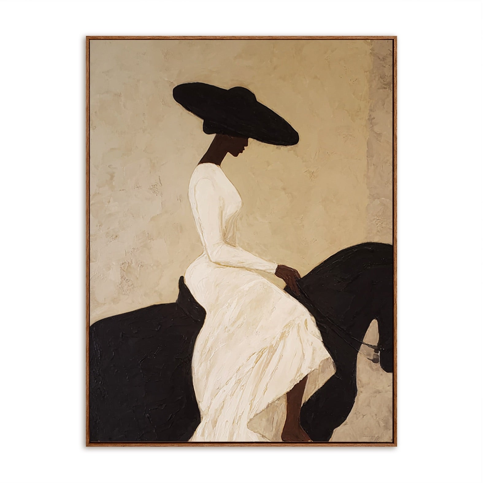 Ivory Rider-Cowgirl Oil Painting