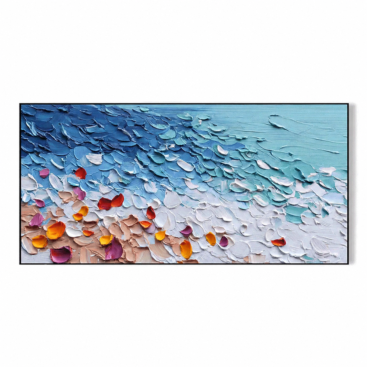 Petal Tide-Colorful Coastal Abstract Painting