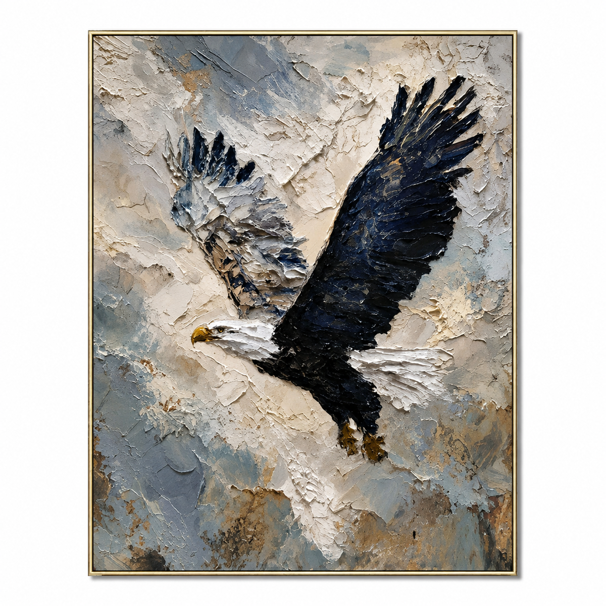 Sky Dominion-Soaring Bald Eagle Painting