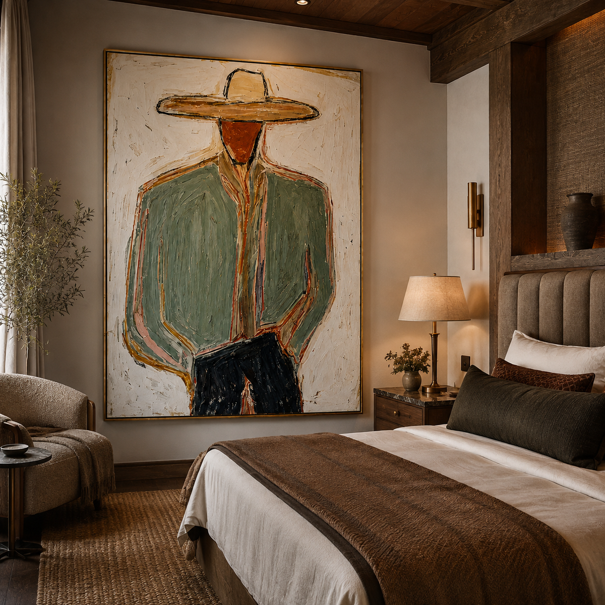 Sage Frontier-Cowboy Portrait Painting