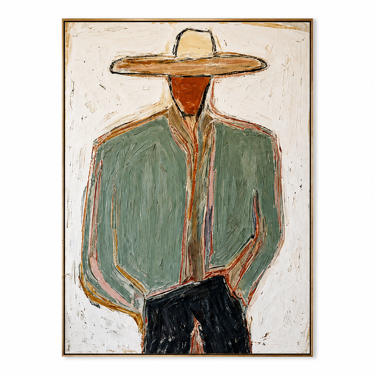 Sage Frontier-Cowboy Portrait Painting