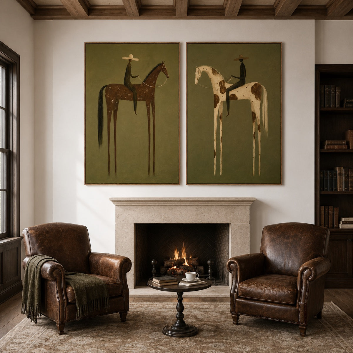 Sage Riders-Cowboy Horse Oil Painting Set