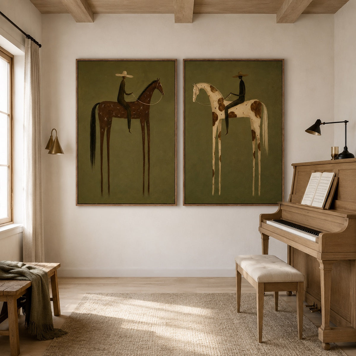 Sage Riders-Cowboy Horse Oil Painting Set