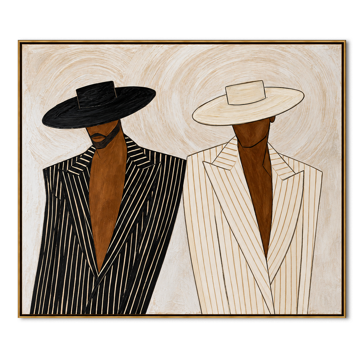 Modern Duo-Westerly Portrait Painting