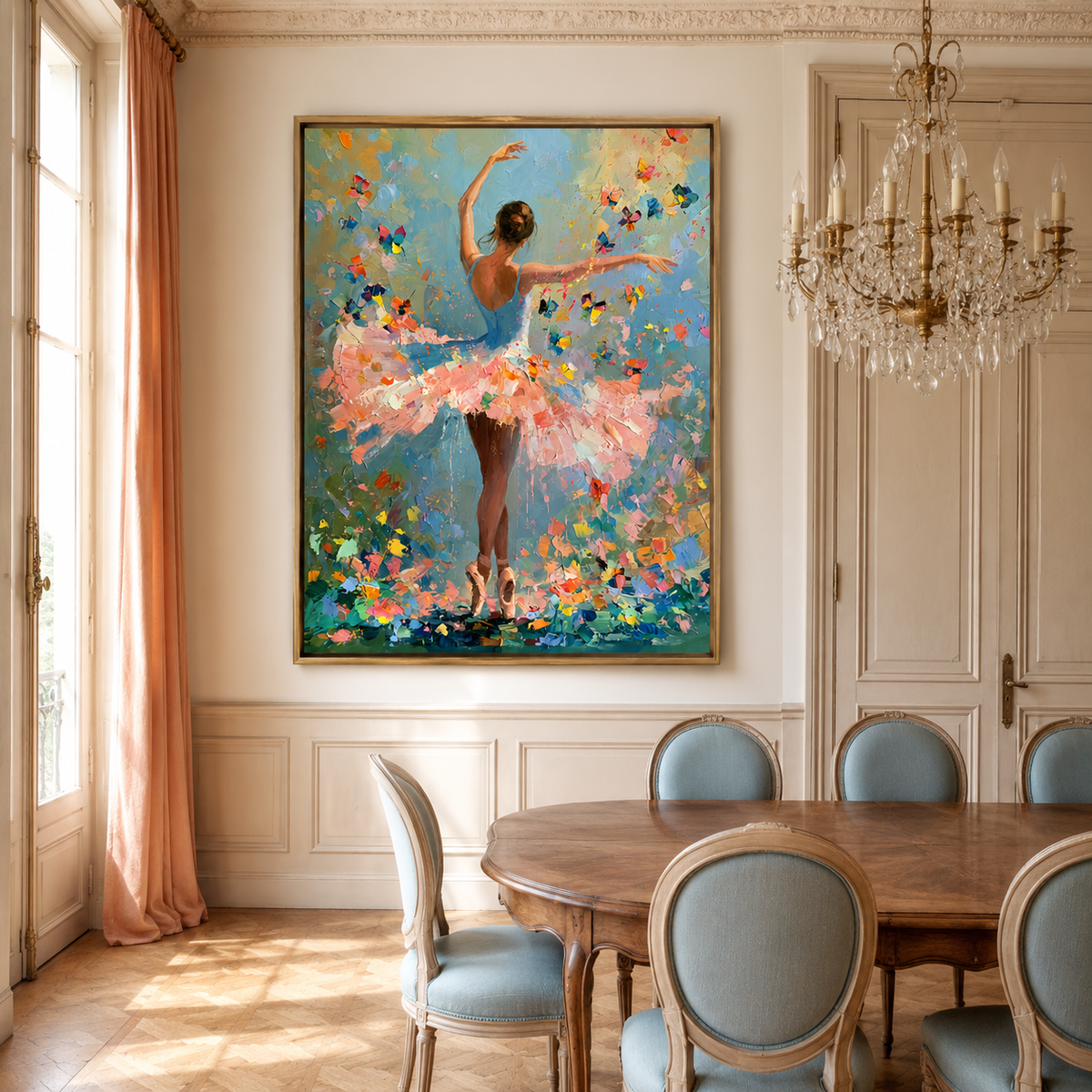 Butterfly Waltz-Ballerina Painting