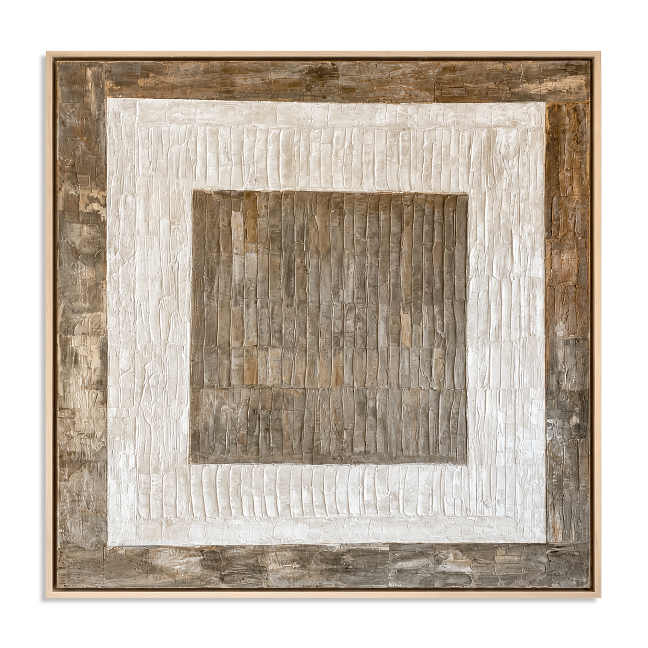 Stone Within-Geometric Abstract Oil Painting