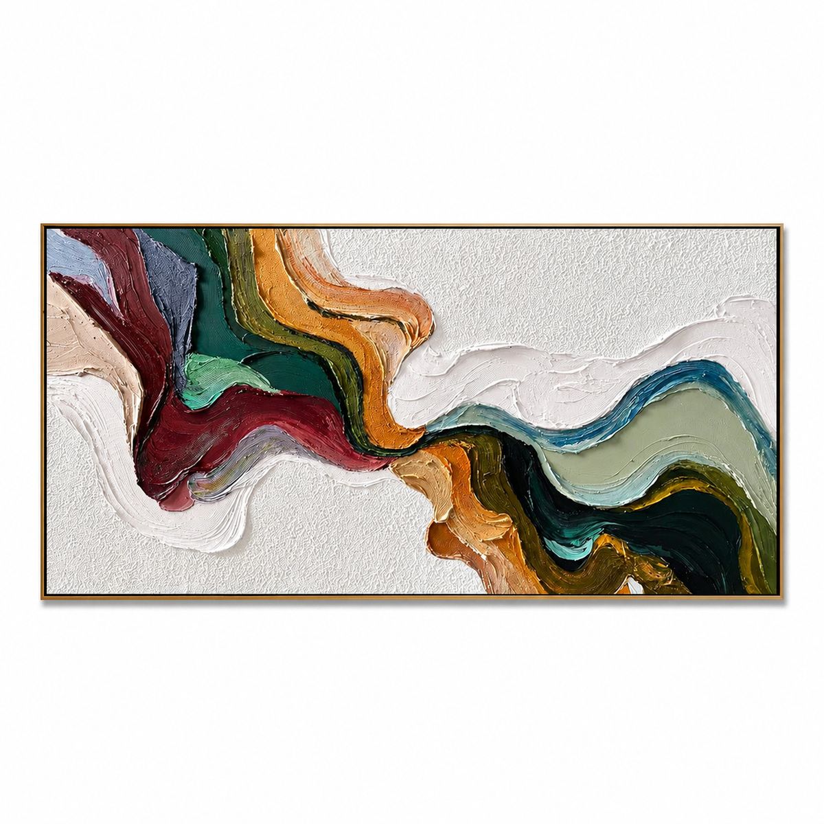 Chromatic Current-Colorful Flow Abstract Painting