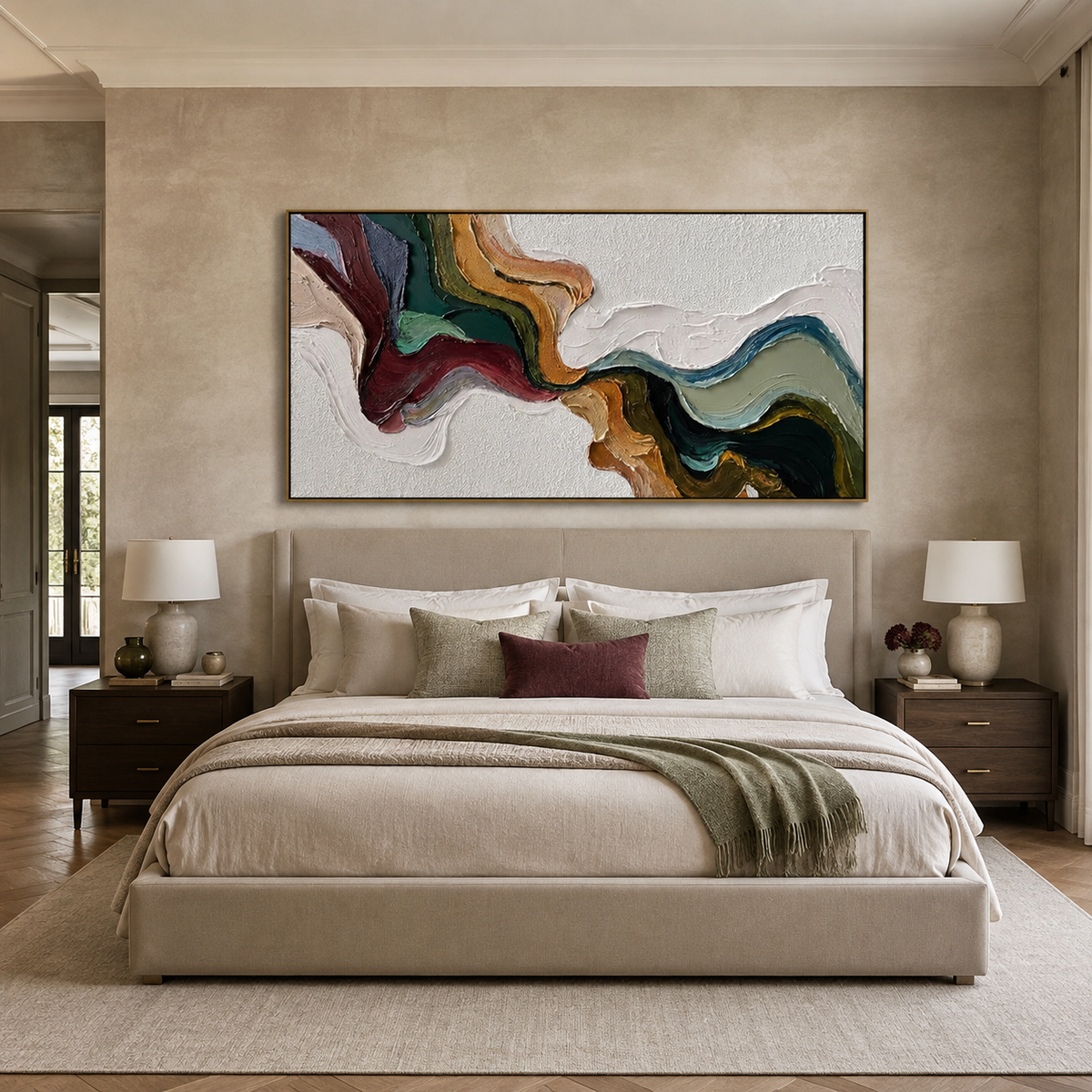 Chromatic Current-Colorful Flow Abstract Painting