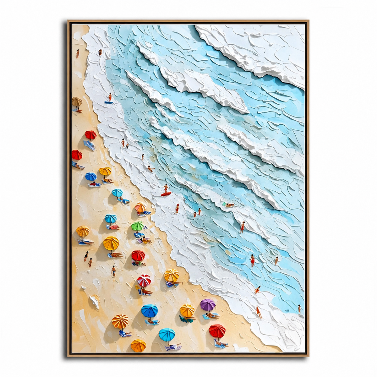 Ocean Breeze-Tropical Beach Wave Painting