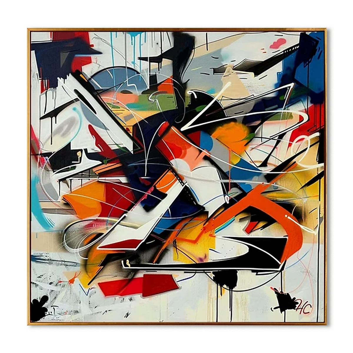Abstract Motion Spectrum-Contemporary Abstract Painting