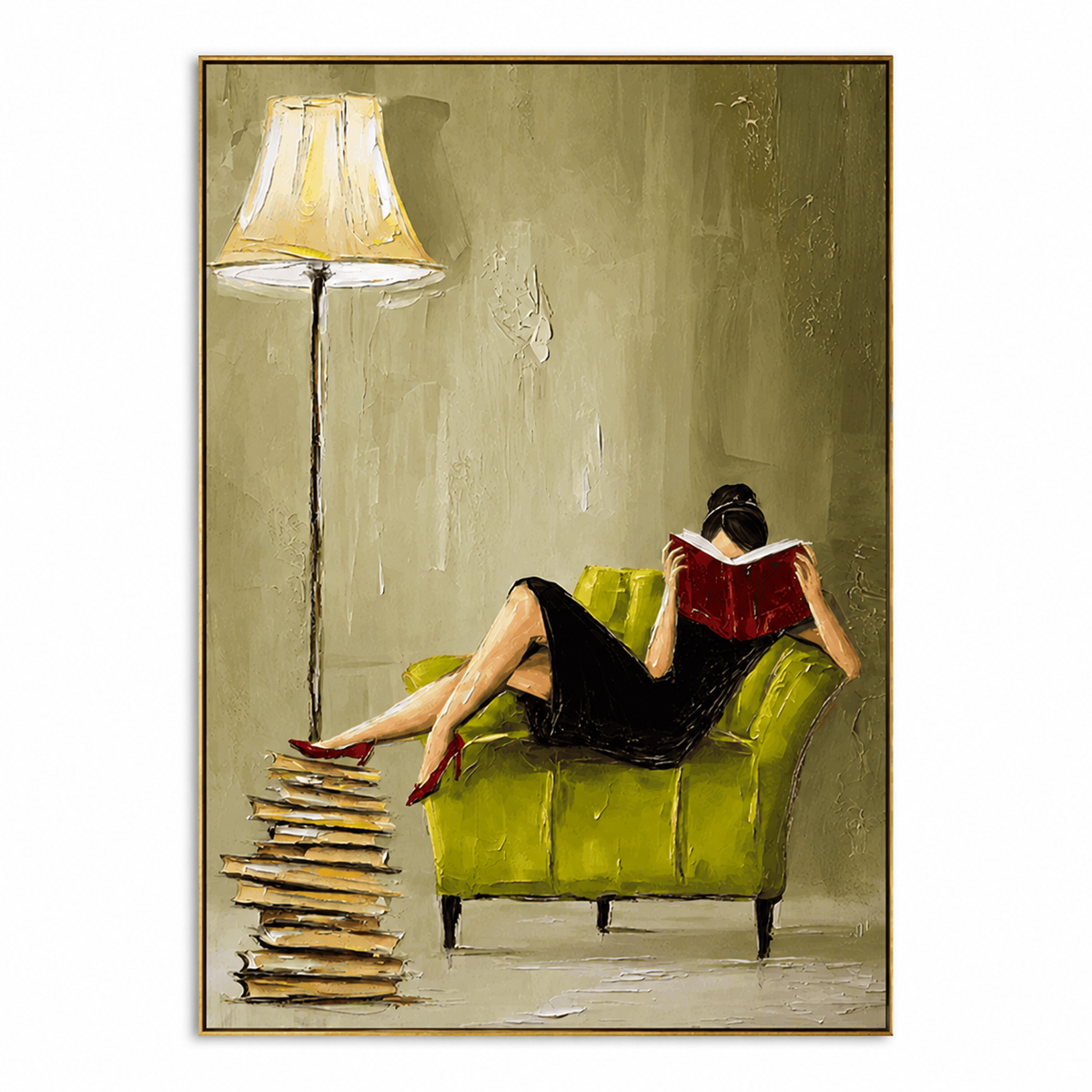 Quiet Reader-Figurative Painting