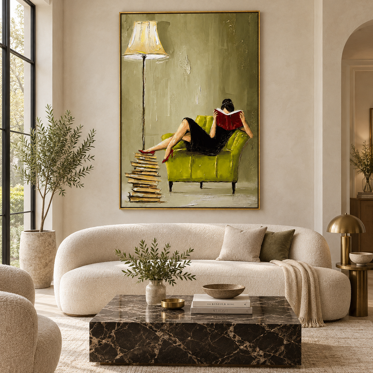 Quiet Reader-Figurative Painting