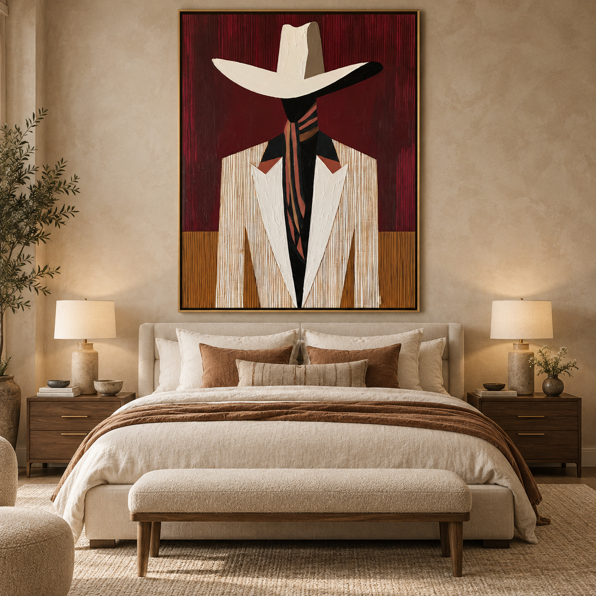 Velvet Ranch-Western Portrait Painting
