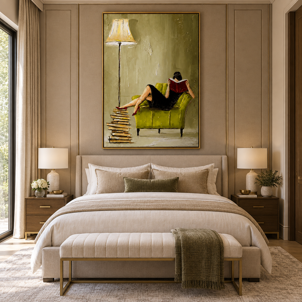 Quiet Reader-Figurative Painting