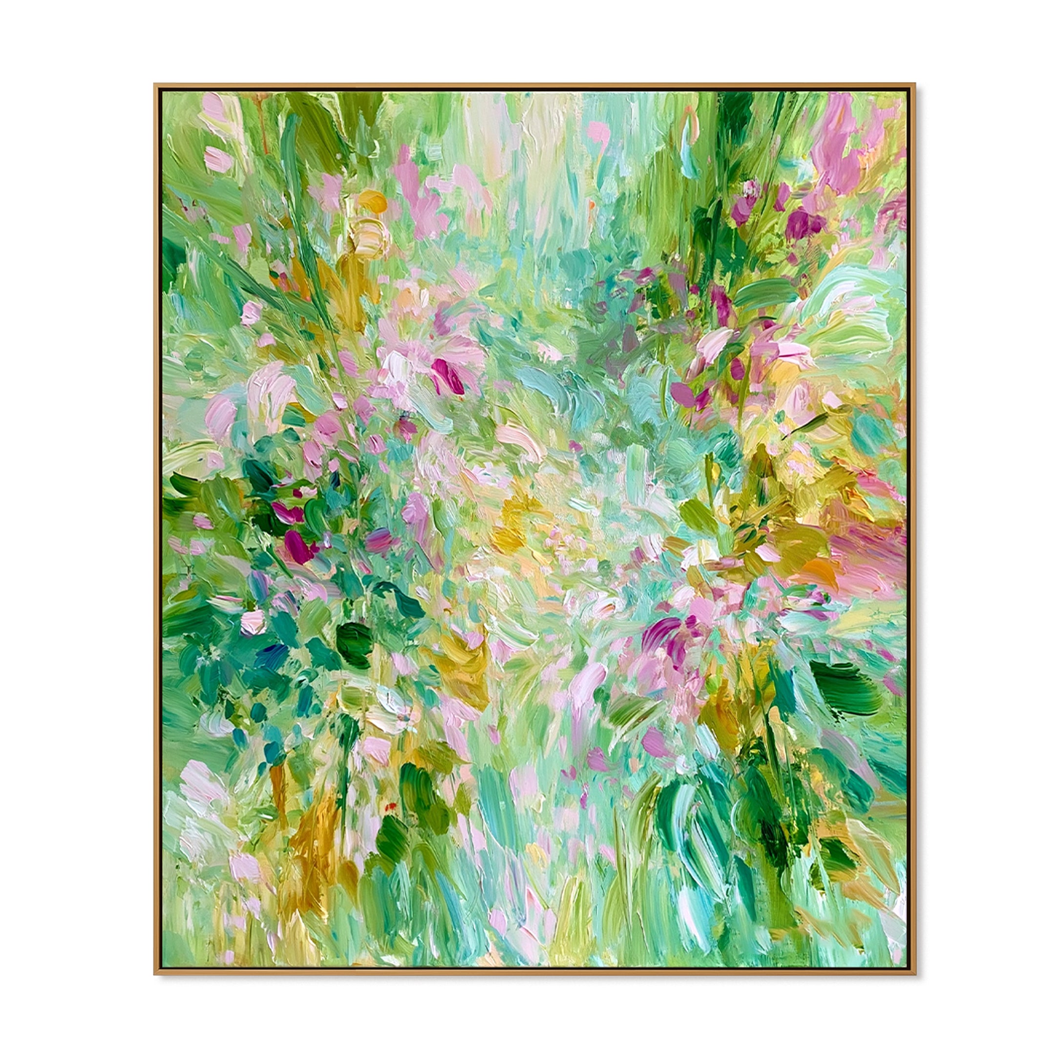 Garden Drift-Abstract Floral Oil Painting