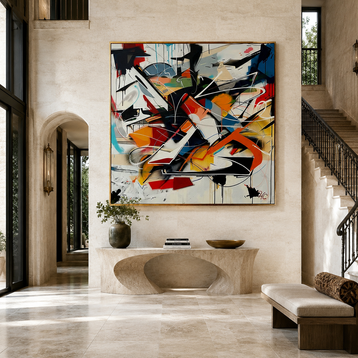 Abstract Motion Spectrum-Contemporary Abstract Painting