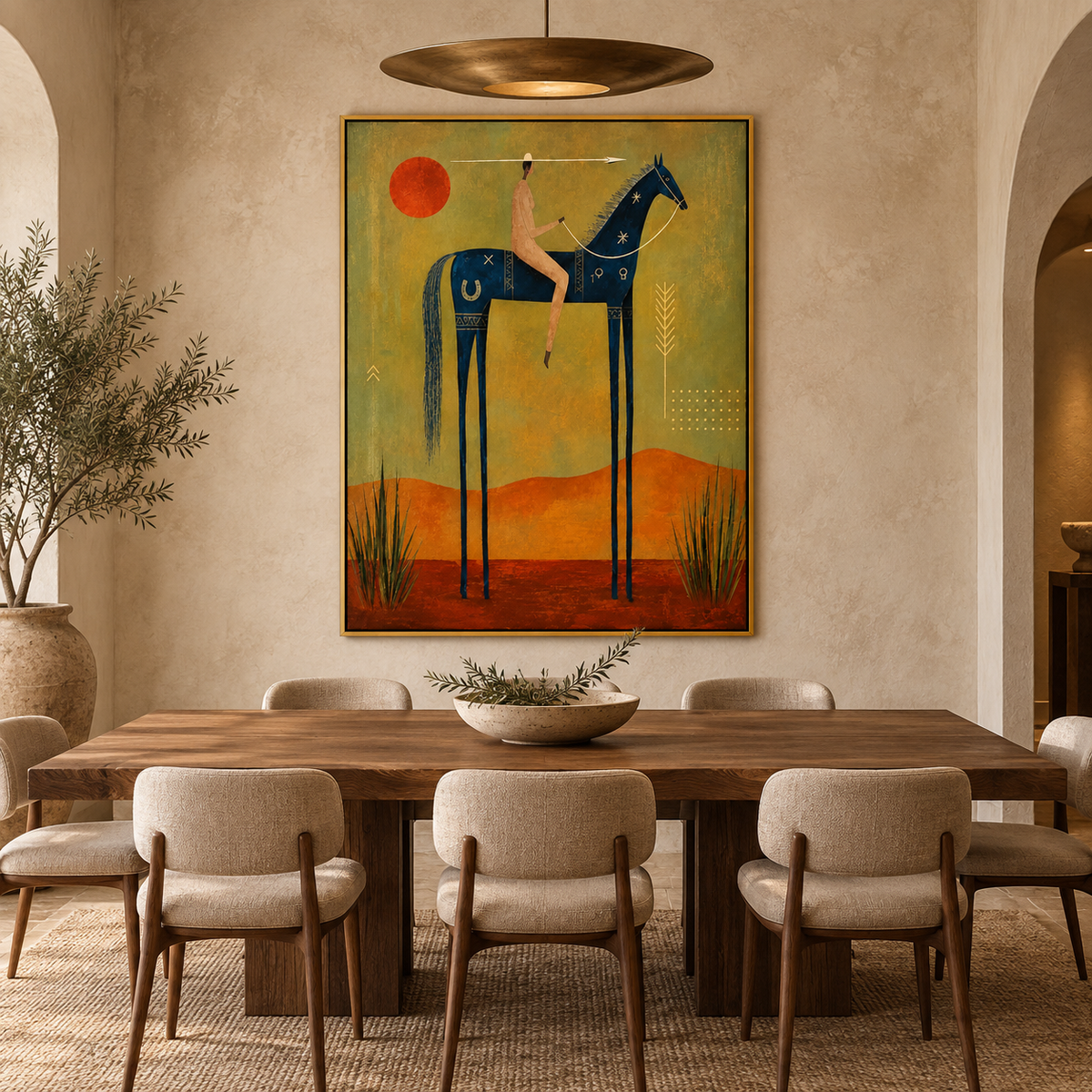 Desert Rider-Modern Equestrian Western Painting