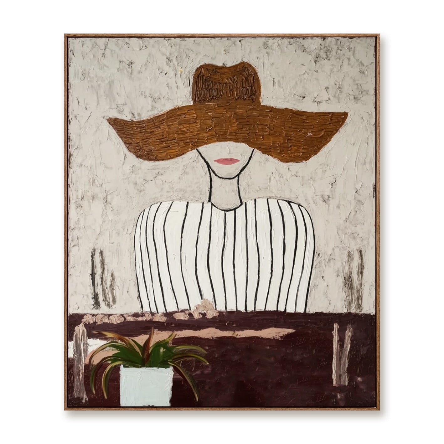 Quiet Shade-Western Woman Oil Painting