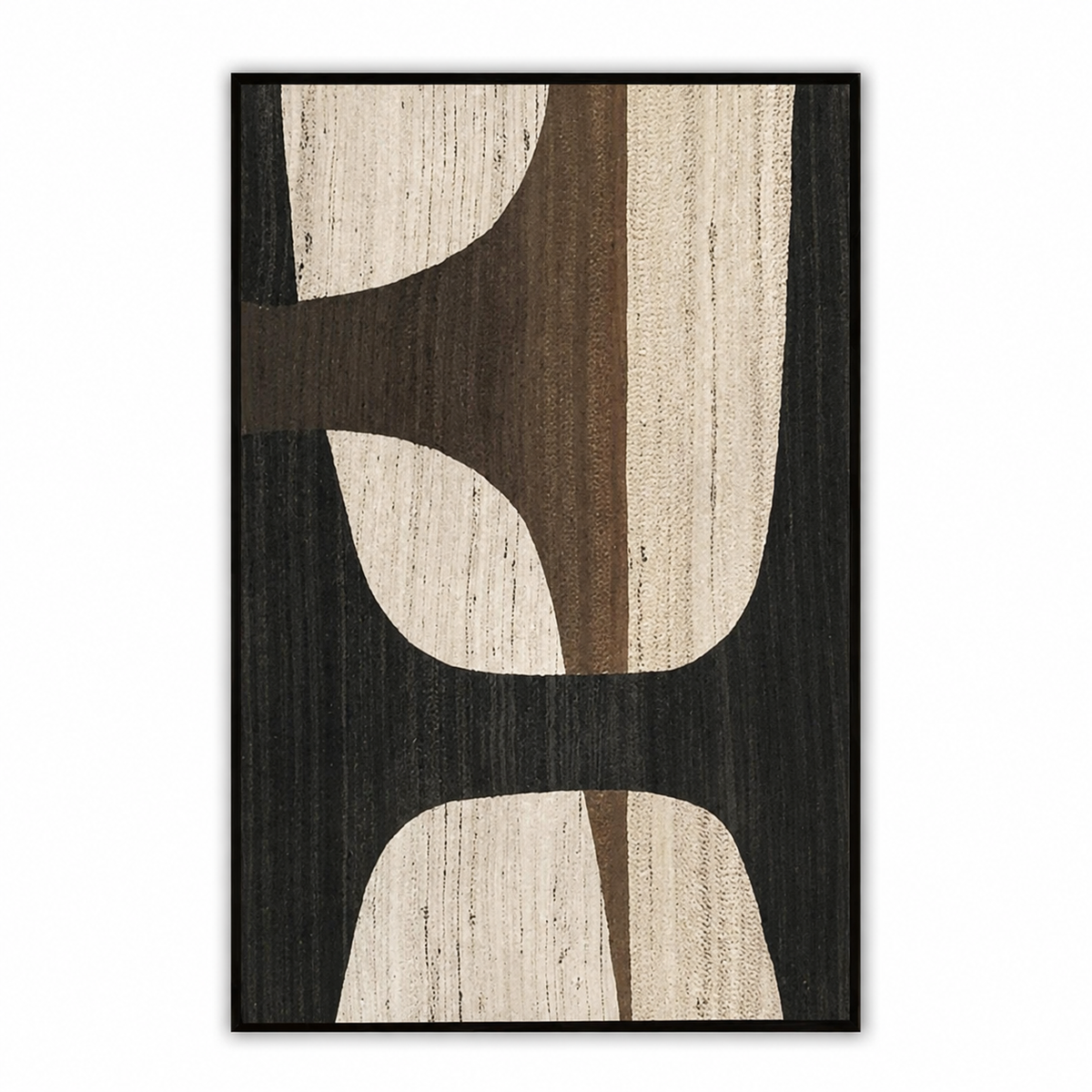 Modern Contrast Forms-Abstract Geometric Wall Art