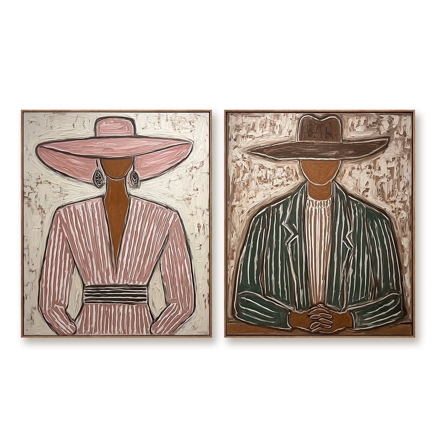 Rose & Sage-Cowgirl Cowboy Oil Painting Set
