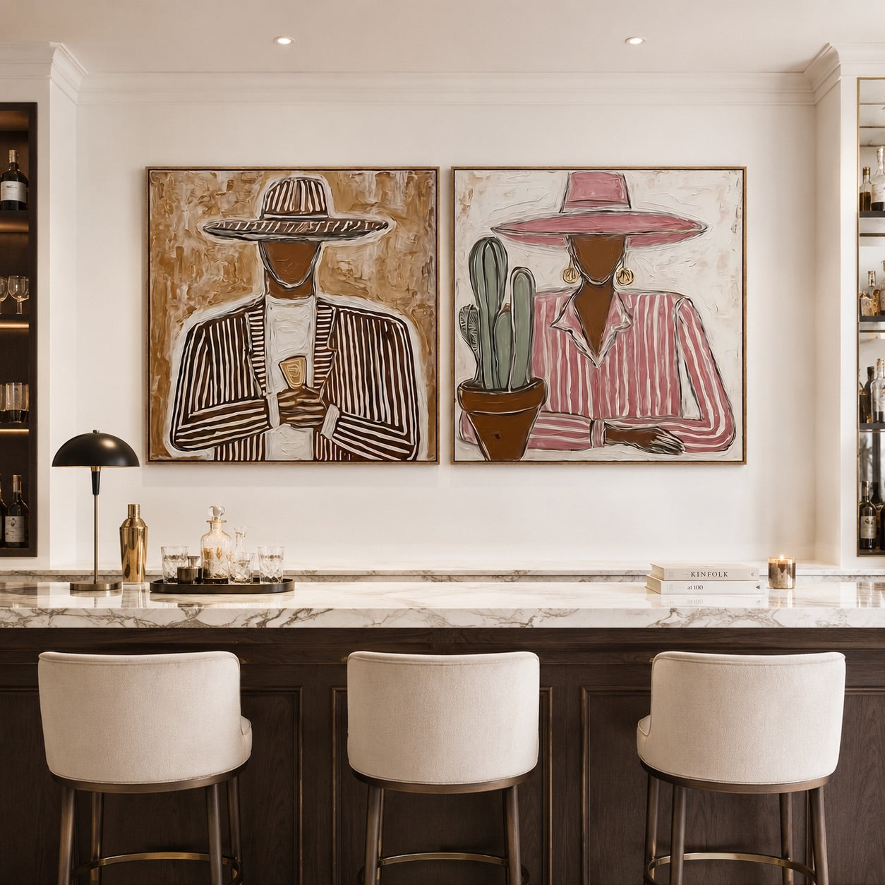 Desert Toast-Western Portrait Oil Painting Set