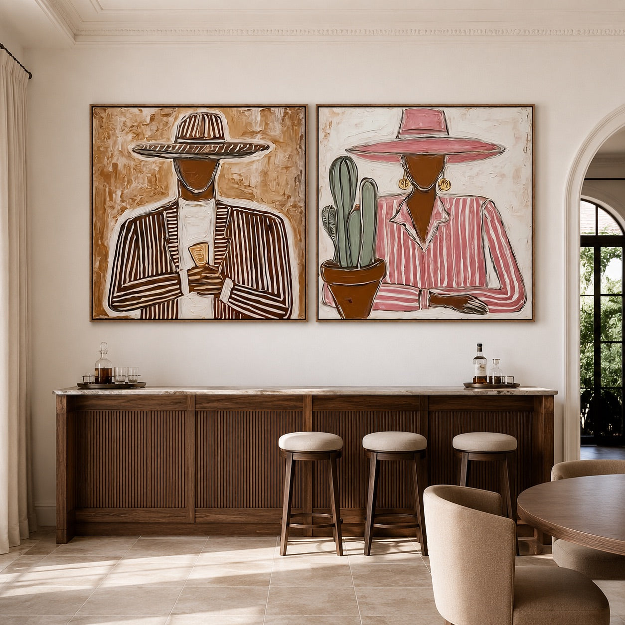Desert Toast-Western Portrait Oil Painting Set