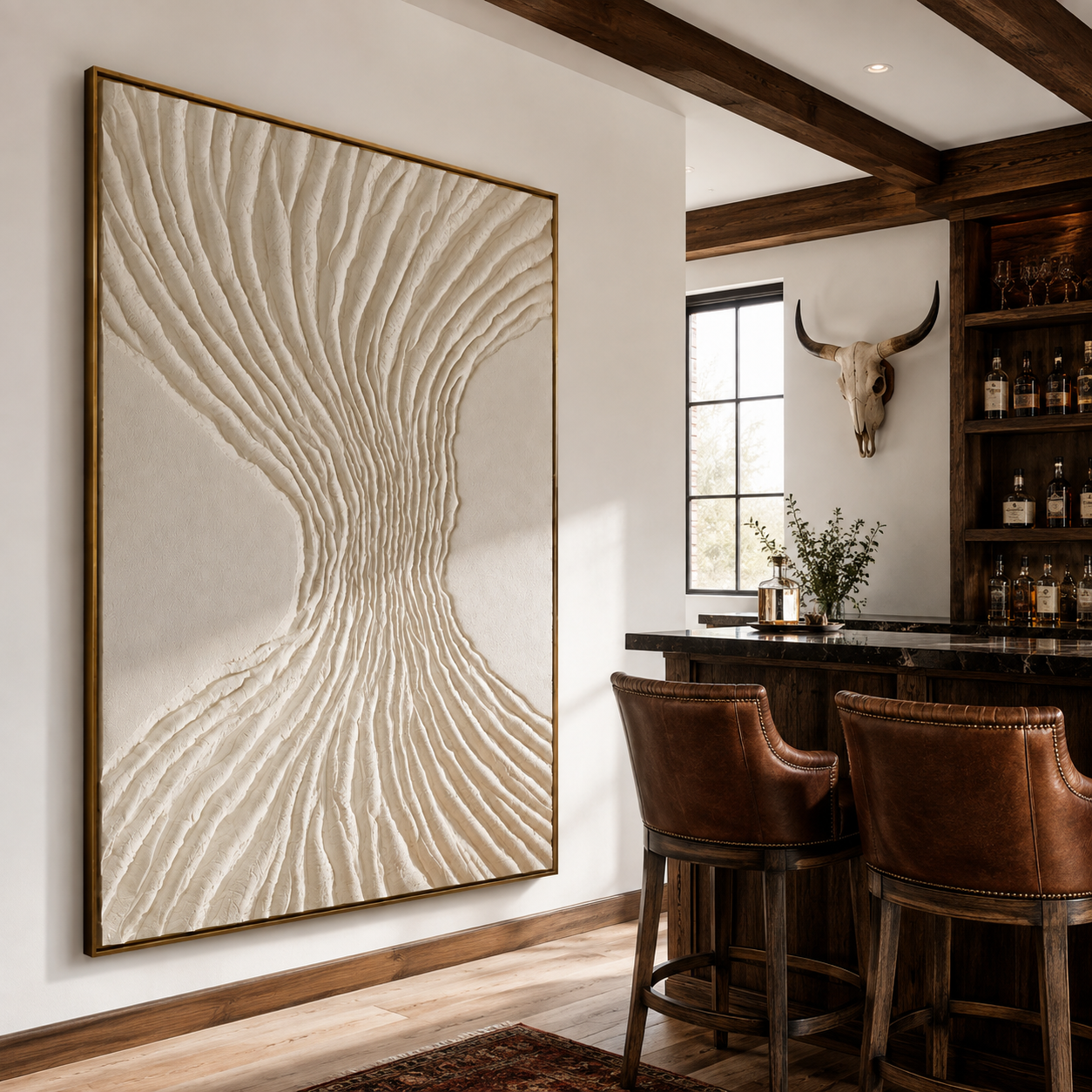 Ivory Current-3D Textured Relief Painting