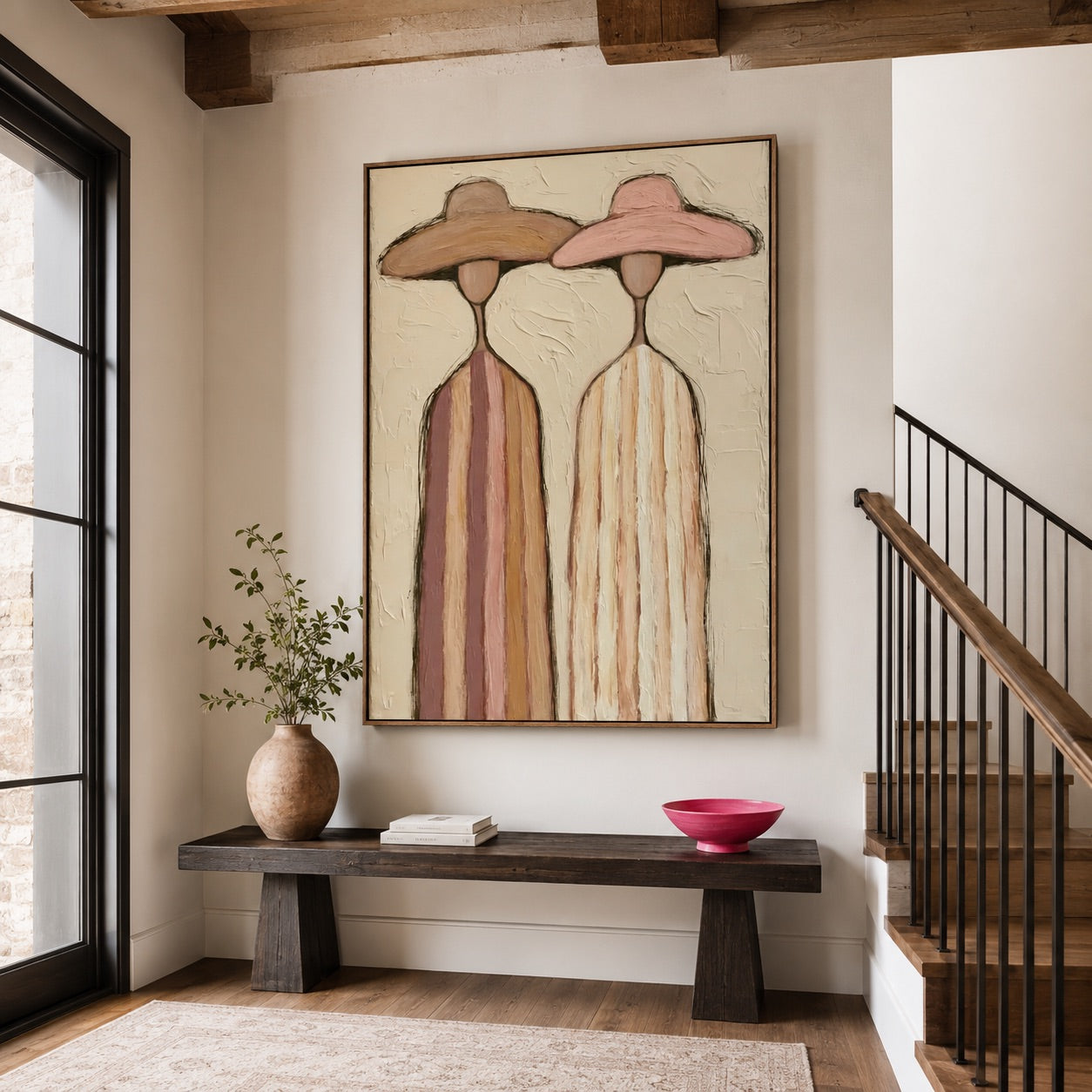 Soft Horizon-Western Women Oil Painting