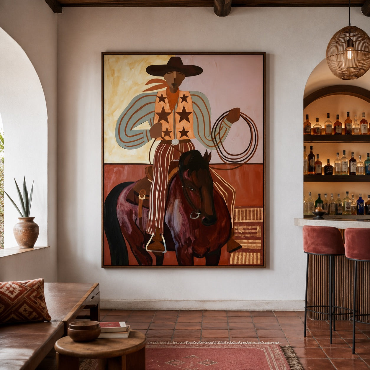 Star Rider-Western Cowboy Oil Painting