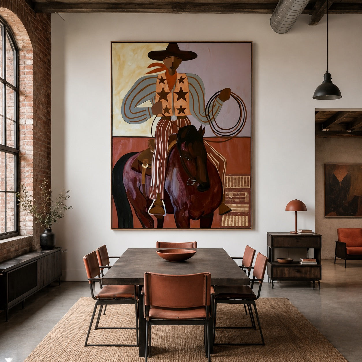 Star Rider-Western Cowboy Oil Painting