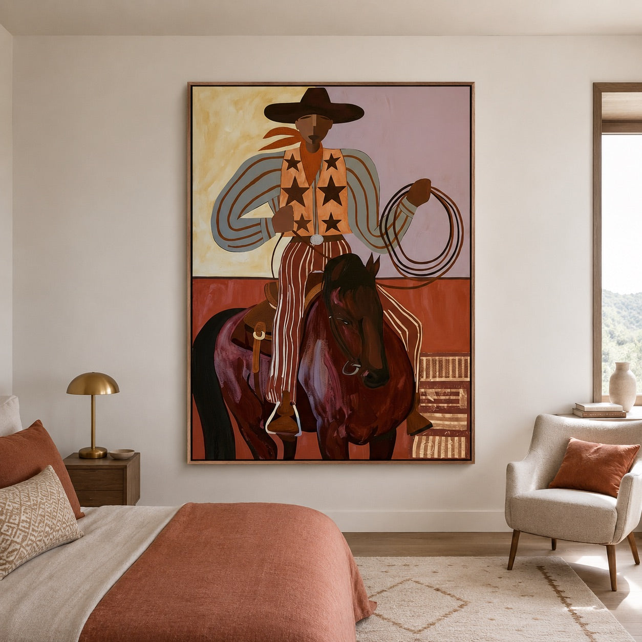 Star Rider-Western Cowboy Oil Painting