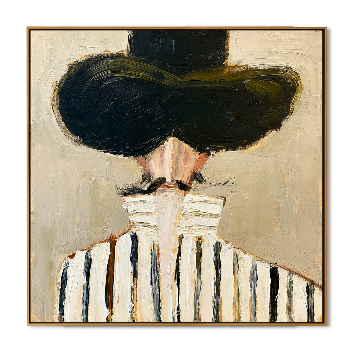 Noir Muse-Fashion Portrait Painting