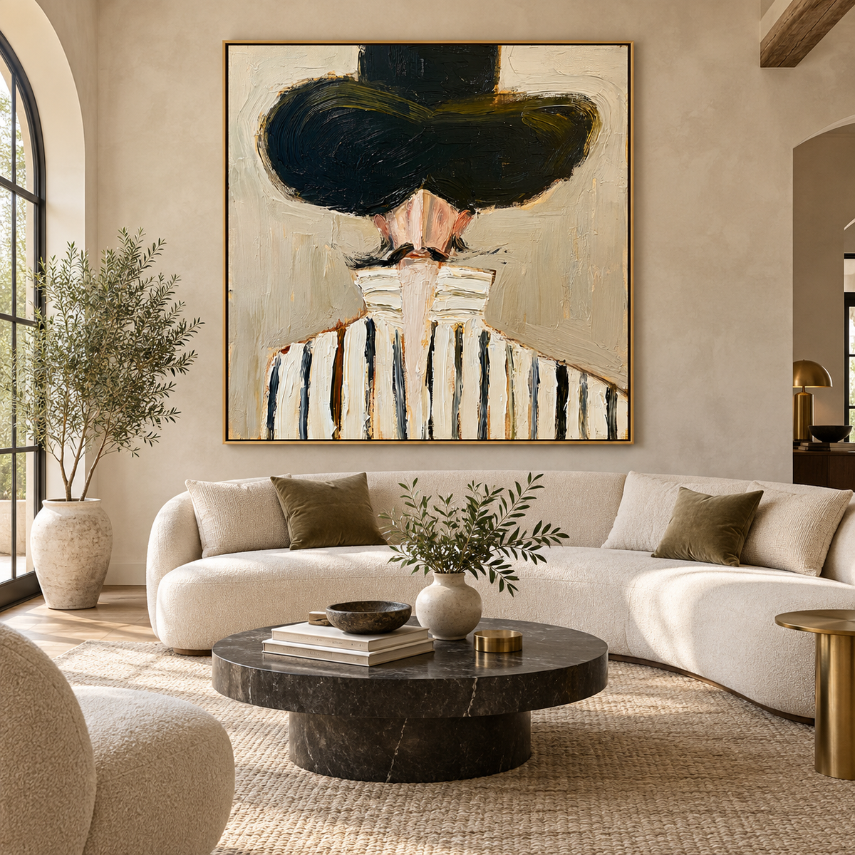 Noir Muse-Fashion Portrait Painting