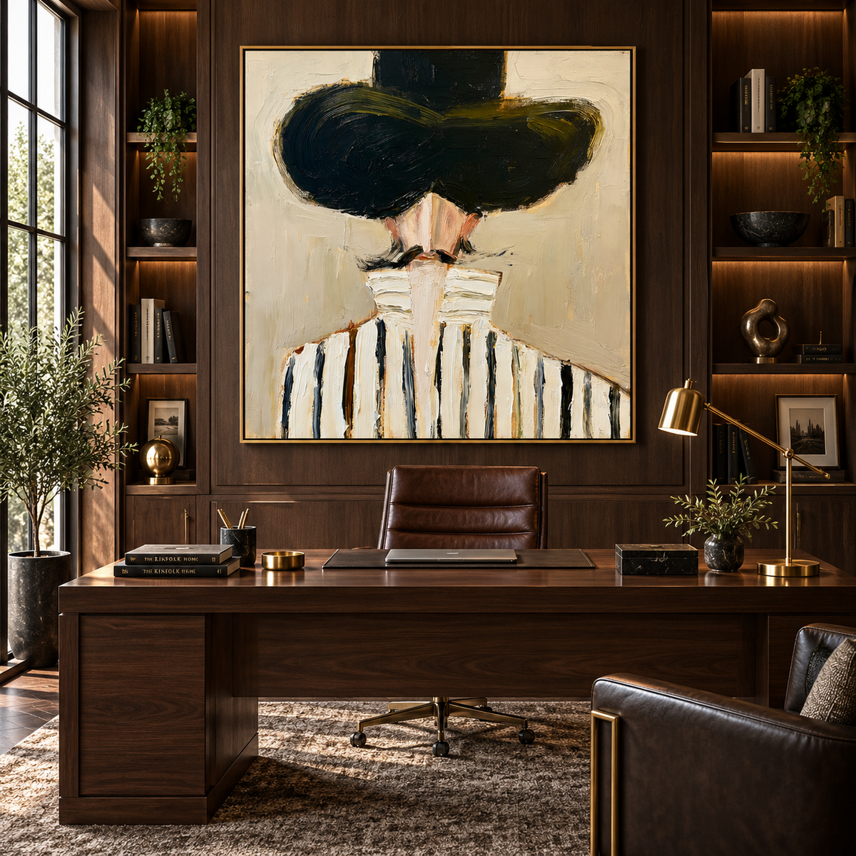 Noir Muse-Fashion Portrait Painting