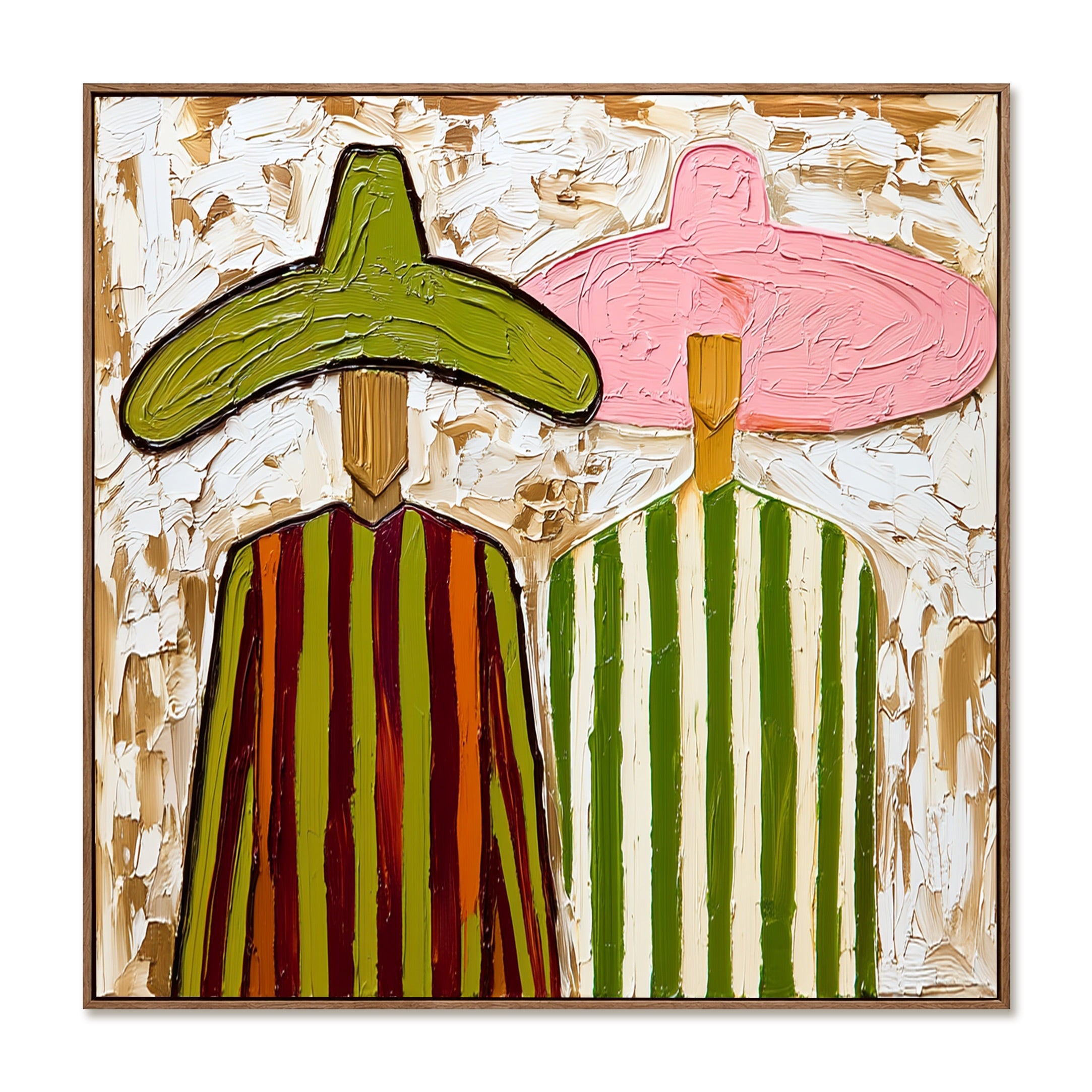 Color Pair-Western Duo Oil Painting