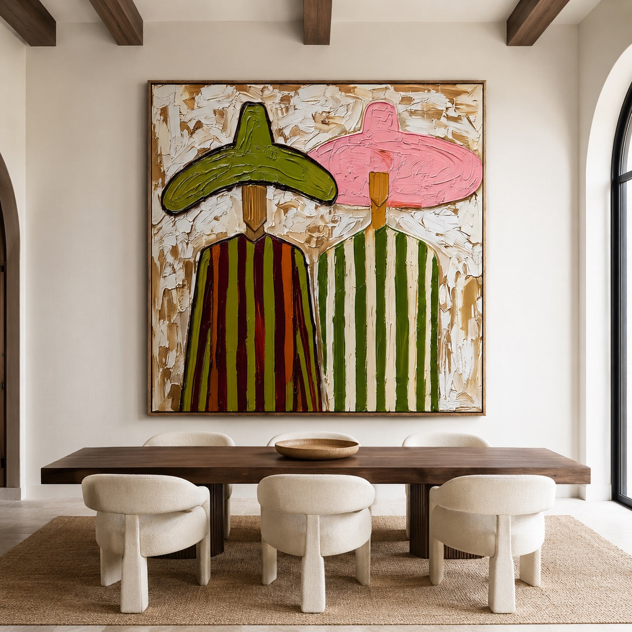 Color Pair-Western Duo Oil Painting