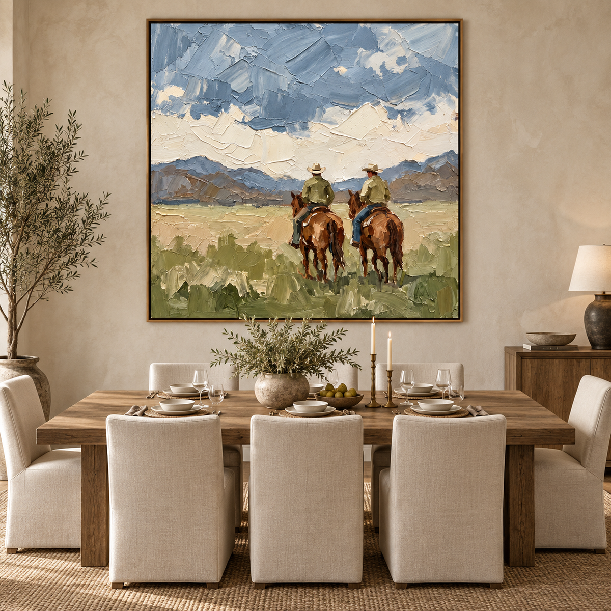 Frontier Horizon-Modern Western Horse Painting