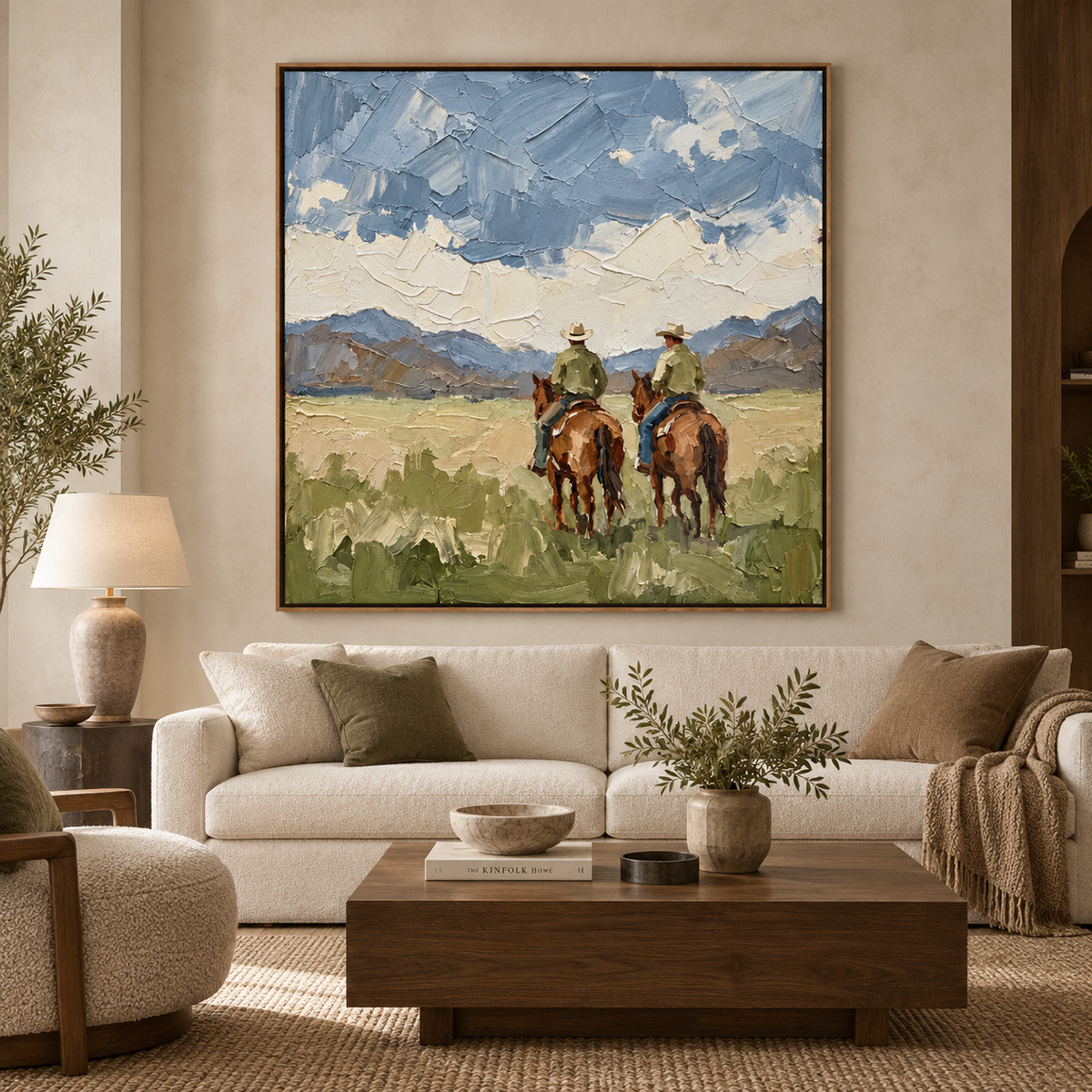 Frontier Horizon-Modern Western Horse Painting