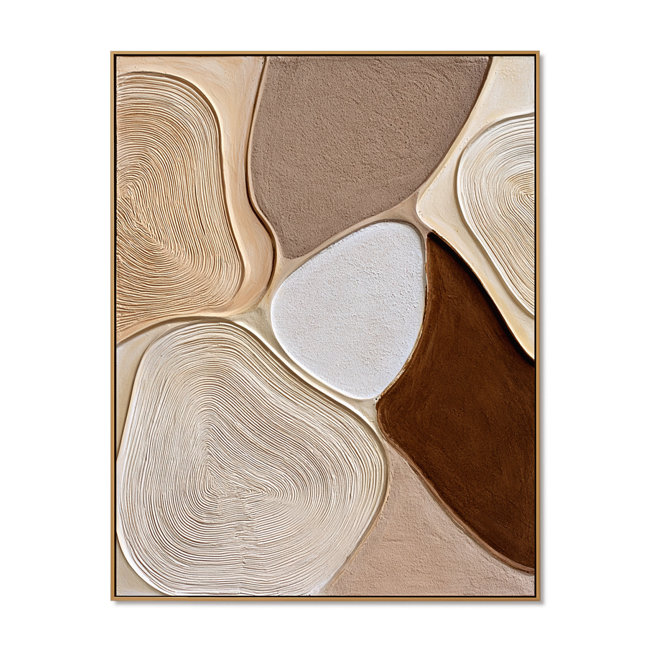 Earthbound Forms-Organic Textured Abstract Painting