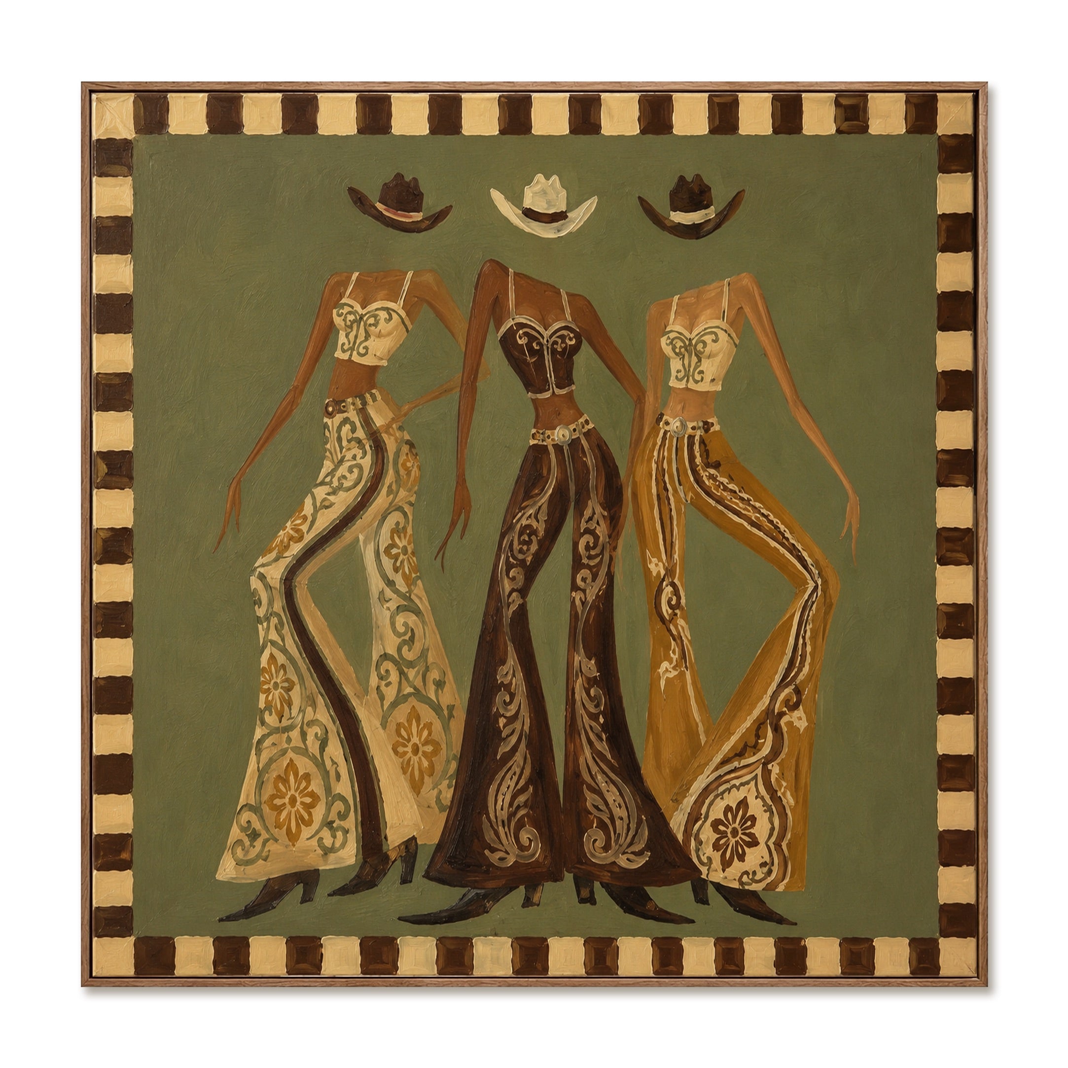 Sage Rodeo-Western Cowgirl Oil Painting