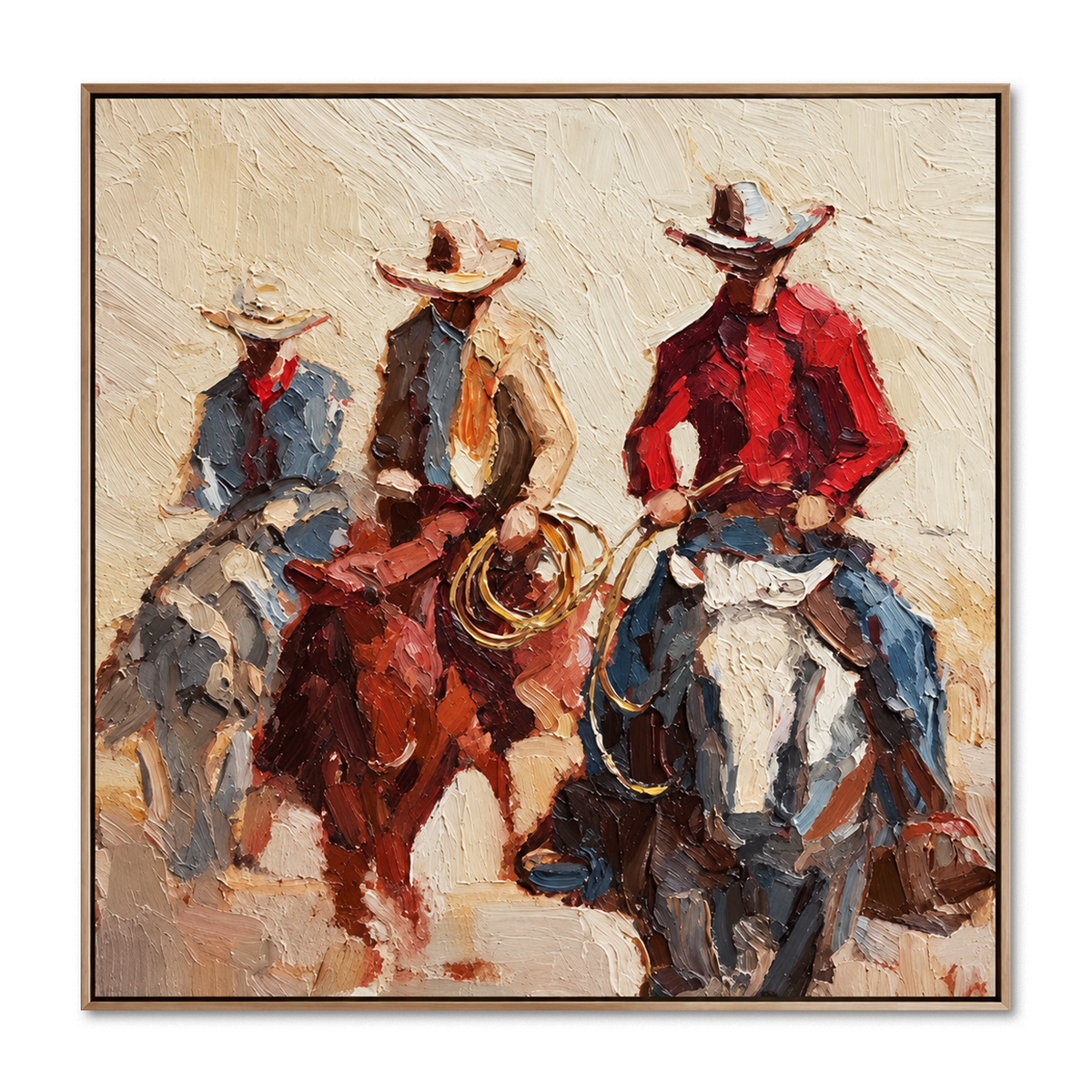 Dust Trail Riders-Western Cowboy Painting