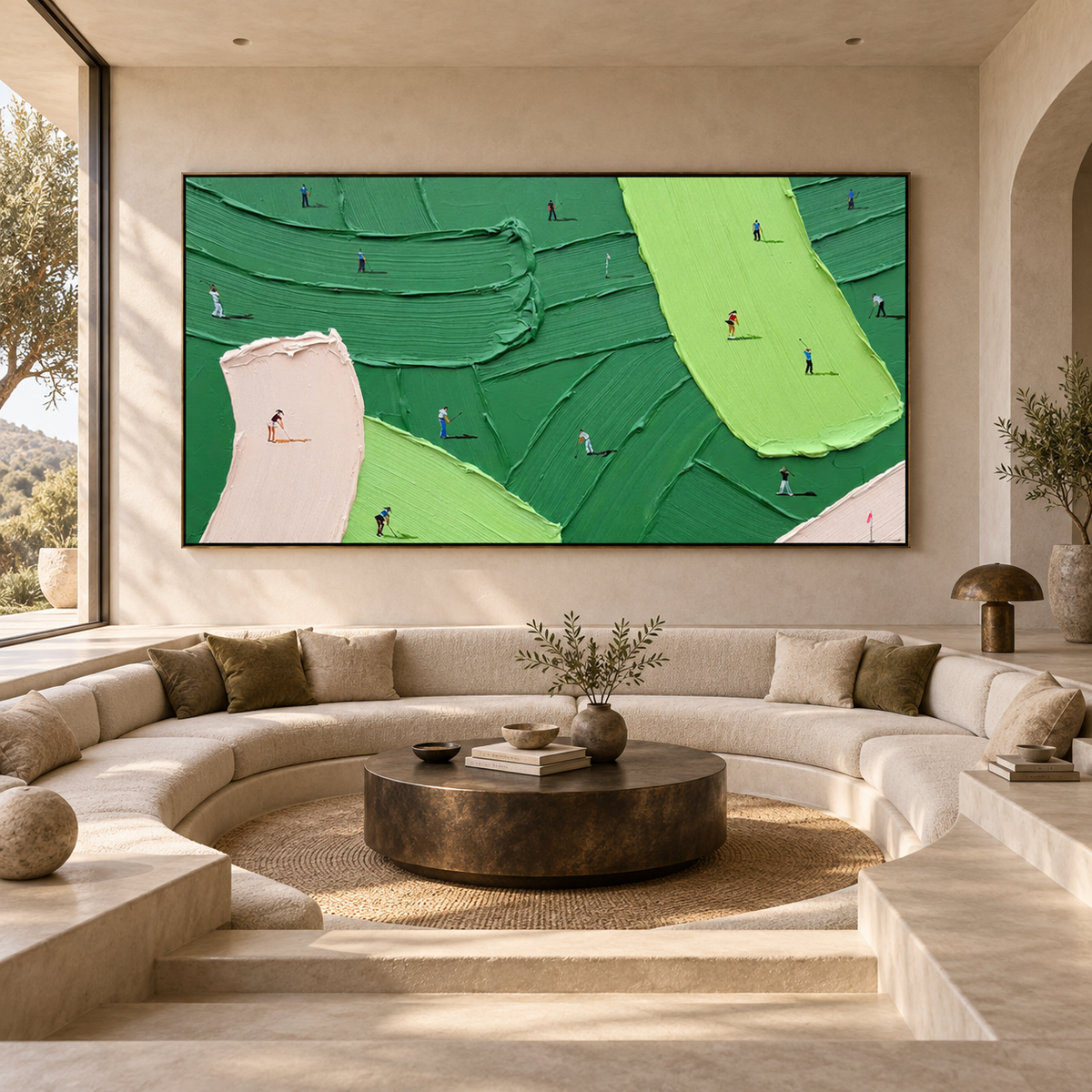 Fairway Texture-Golf Painting