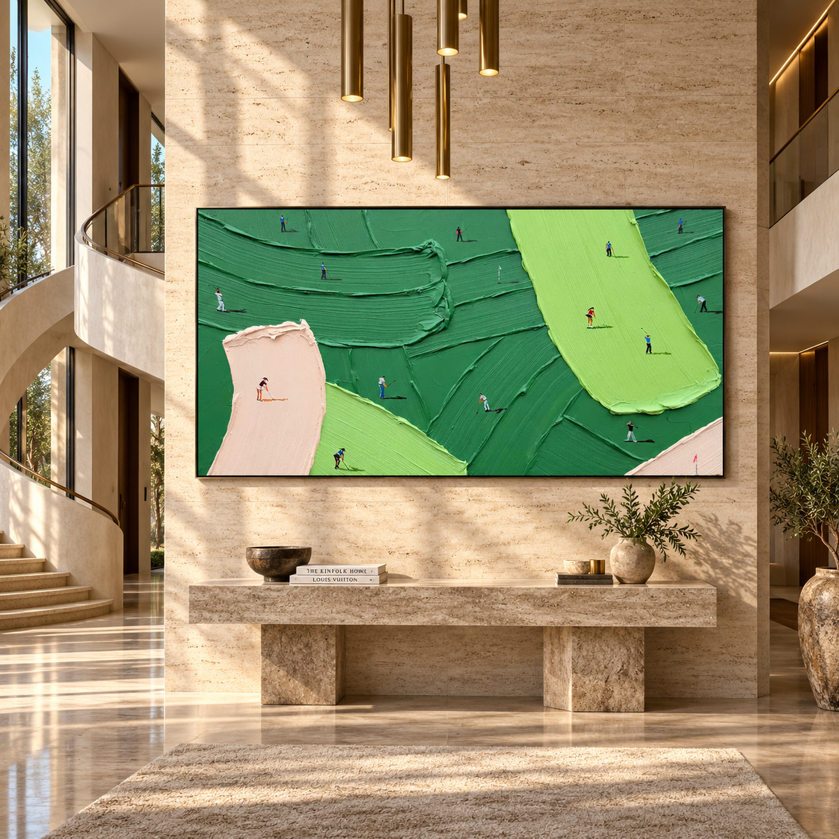 Fairway Texture-Golf Painting