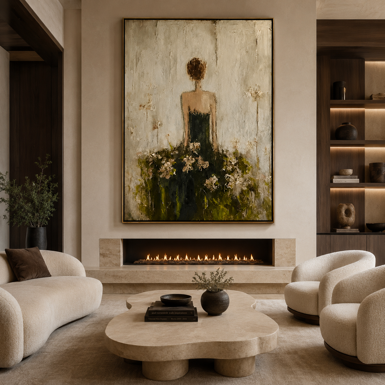 Garden Muse-Figurative Woman Oil Painting