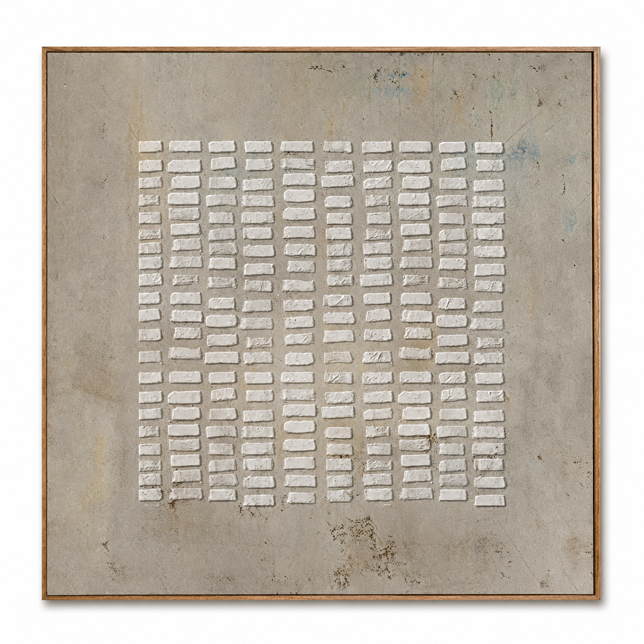 Stone Rhythm-Grid Abstract Painting