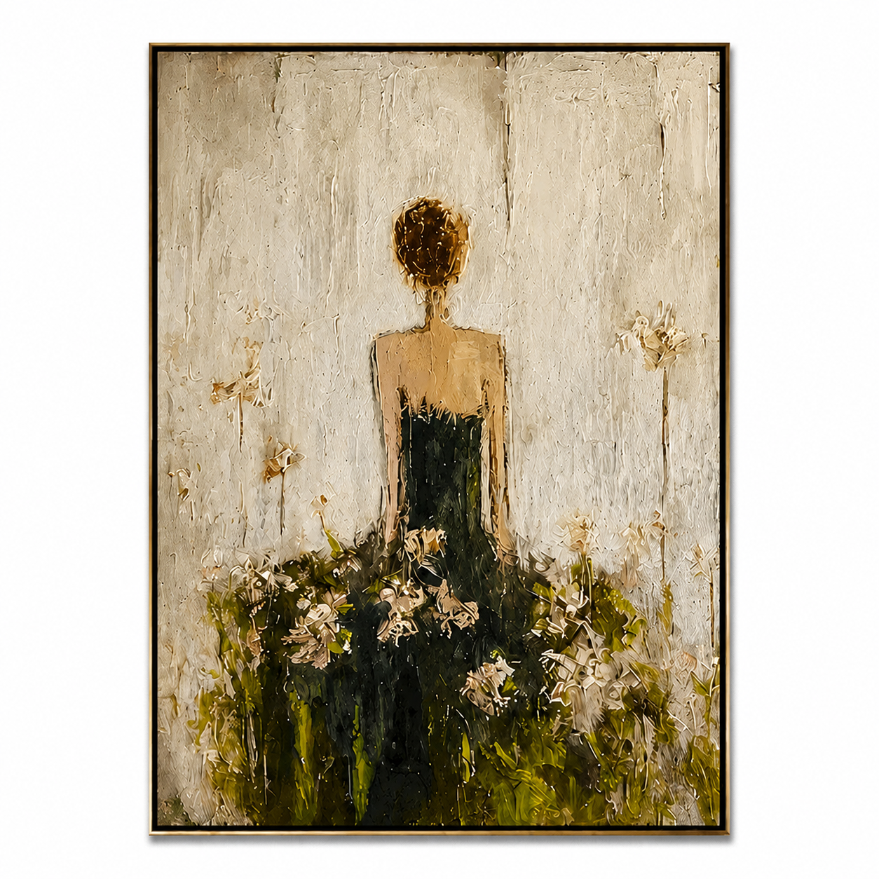 Garden Muse-Figurative Woman Oil Painting