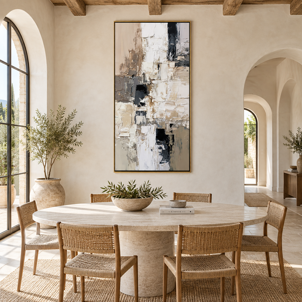 Ivory Contrast-Abstract Painting