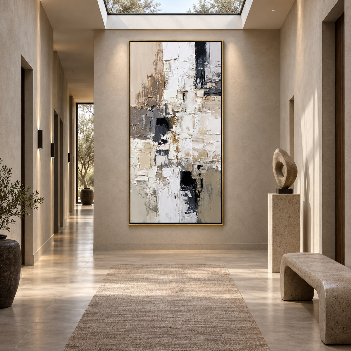 Ivory Contrast-Abstract Painting