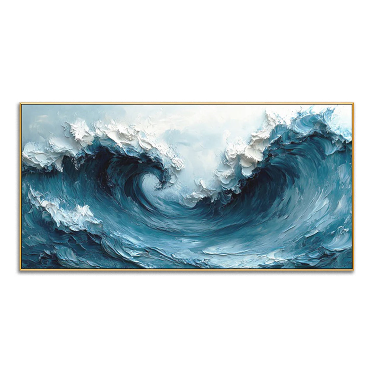 Tidal Crest-Ocean Wave Oil Painting